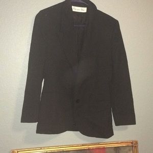 Vintage Christian Dior black blazer